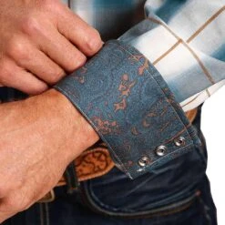 Stetson Men's Plaid Print Snap Shirt 5 Stetson Men's Plaid Print Snap Shirt -Western Cowboy Equipment Store img33427 stetson men s plaid print snap shirt