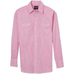 Wrangler Men's Bucking Cancer Button-Down Shirt -Western Cowboy Equipment Store img33896 wrangler men s bucking cancer button down shirt
