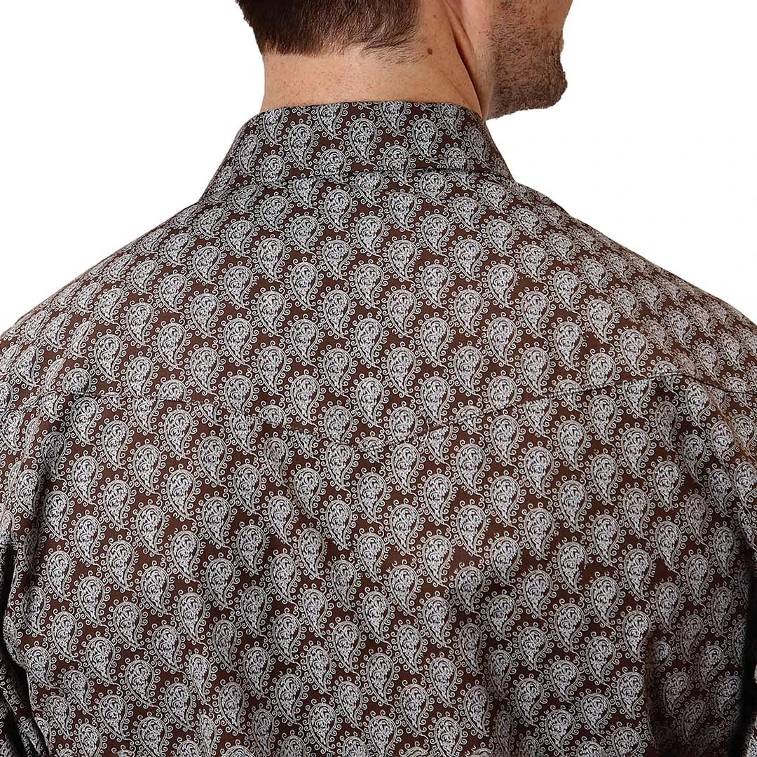 Roper Men's Paisley Print Snap Shirt 2 Roper Men's Paisley Print Snap Shirt - Image 2