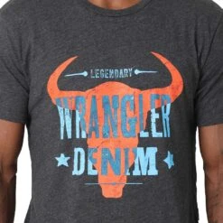 Wrangler Men's Legendary Denim Graphic T-shirt -Western Cowboy Equipment Store img34840 wrangler men s legendary denim graphic t shirt