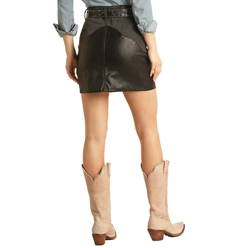 Rock & Roll Denim Women's Western Yoke Skirt 2 Rock & Roll Denim Women's Western Yoke Skirt - Image 2