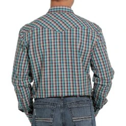 Cinch Men's Modern Fit Plaid Snap Shirt -Western Cowboy Equipment Store img35815 cinch men s modern fit plaid snap shirt