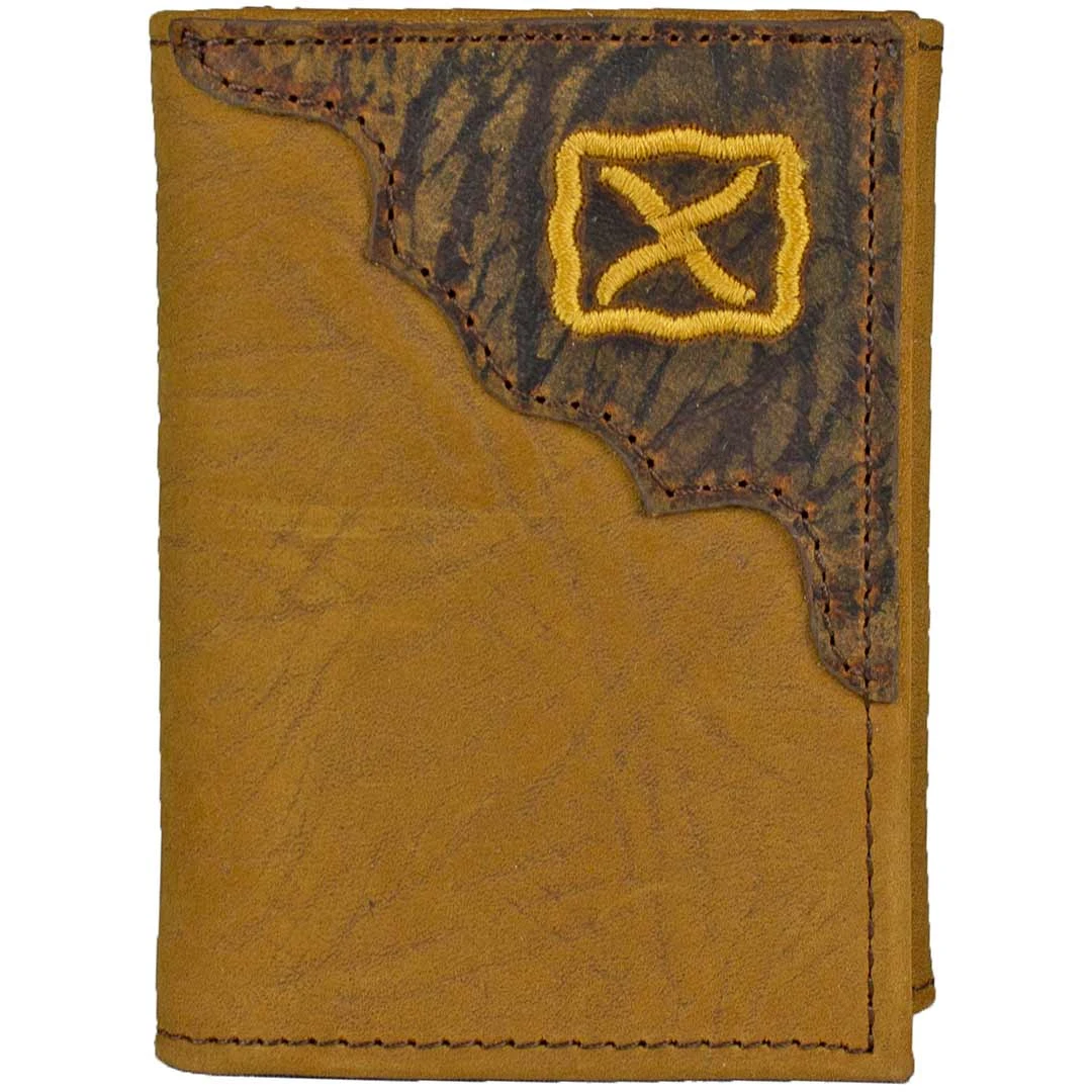 Twisted X Men's Distressed Suede Trifold Wallet 1 Twisted X Men's Distressed Suede Trifold Wallet