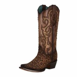 Corral Women's Leopard Snip Toe Cowgirl Boots