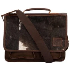 STS Ranchwear Hair-On-Cowhide Messenger Bag