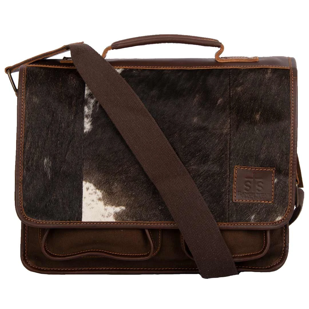 STS Ranchwear Hair-On-Cowhide Messenger Bag 1 STS Ranchwear Hair-On-Cowhide Messenger Bag