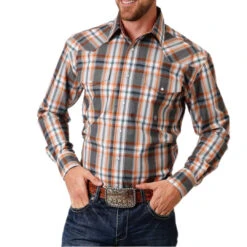 Roper Men's Copper Ridge Plaid Shirt