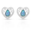 Montana Silversmiths Gleeful Heart Silver Earrings
