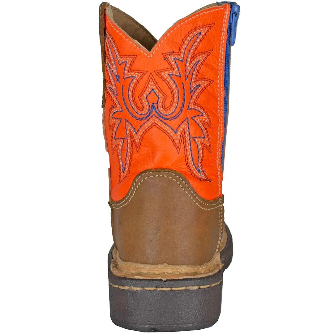 Roper Kids' Orange Shaft Cowboy Boots 5 Roper Kids' Orange Shaft Cowboy Boots - Image 5