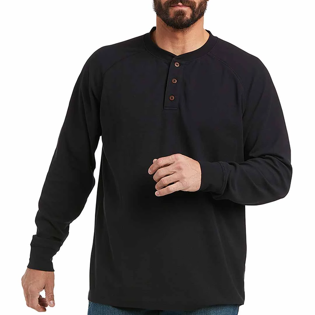 Ariat' Rebar Men's Thermal Work Henley T-Shirt 1 Ariat' Rebar Men's Thermal Work Henley T-Shirt
