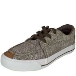 Roper Women's White Canvas Vulcanized Lace Up Casual Shoes