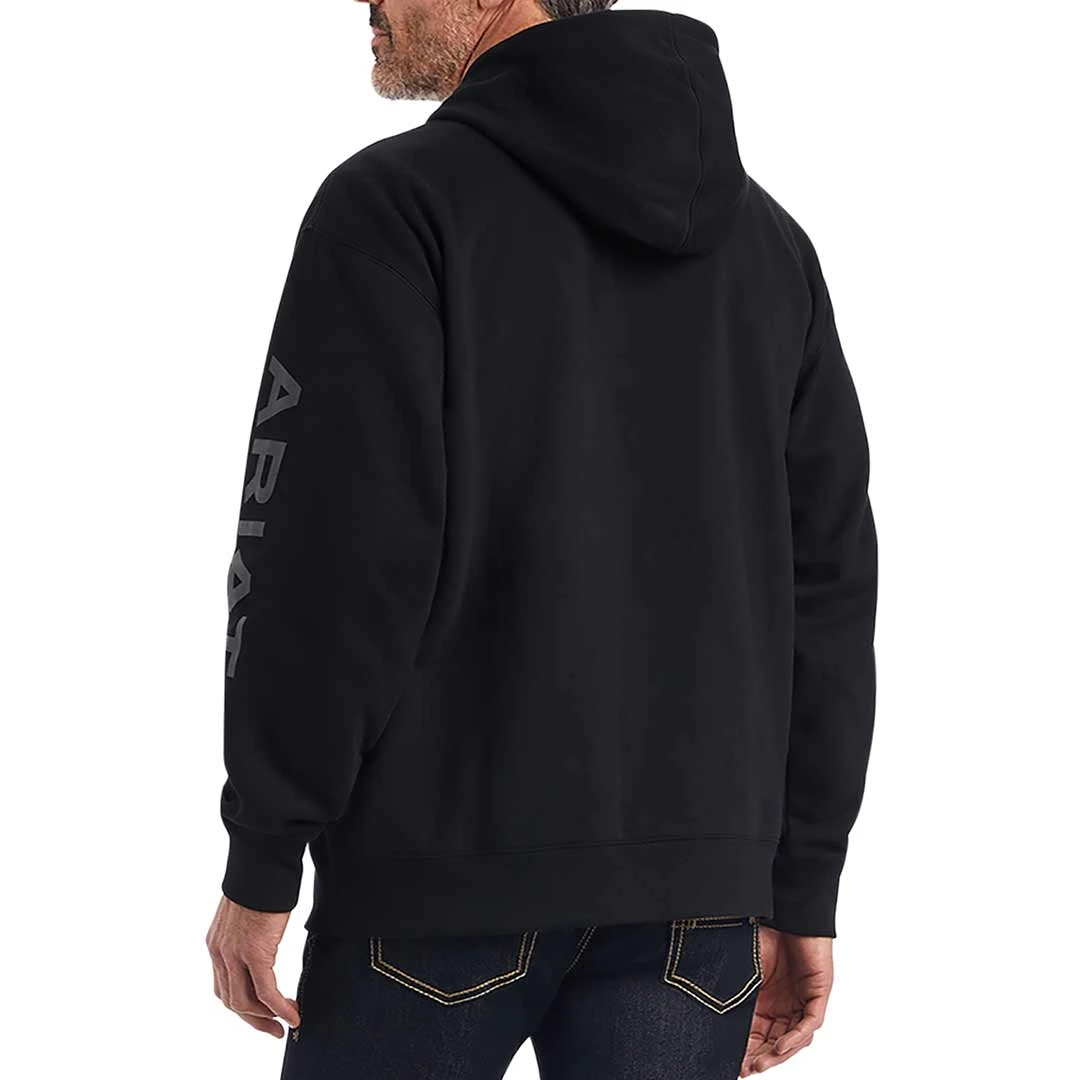 Ariat Men's Logo Sleeve Hoodie 2 Ariat Men's Logo Sleeve Hoodie - Image 2