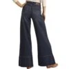 Rock & Roll Denim Women's High Rise Extra Stretch Palazzo Flare Leg Jeans