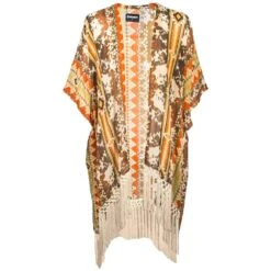 Hooey Brands Women's Long Kimono With Fringe -Western Cowboy Equipment Store img42259 hooey brands women s long kimono with fringe