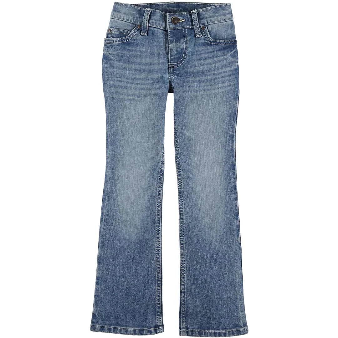 Wrangler Girls' Premium Patch Bootcut Jeans 2 Wrangler Girls' Premium Patch Bootcut Jeans - Image 2