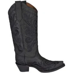 Circle G Women's Floral Snip Toe Boot -Western Cowboy Equipment Store img43390 circle g women s floral snip toe boot