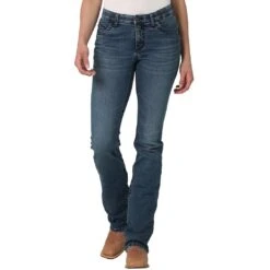 Wrangler Women's Ultimate Riding Mid Rise Willow Bootcut Jeans -Western Cowboy Equipment Store img43834 wrangler women s ultimate riding mid rise willow bootcut jeans