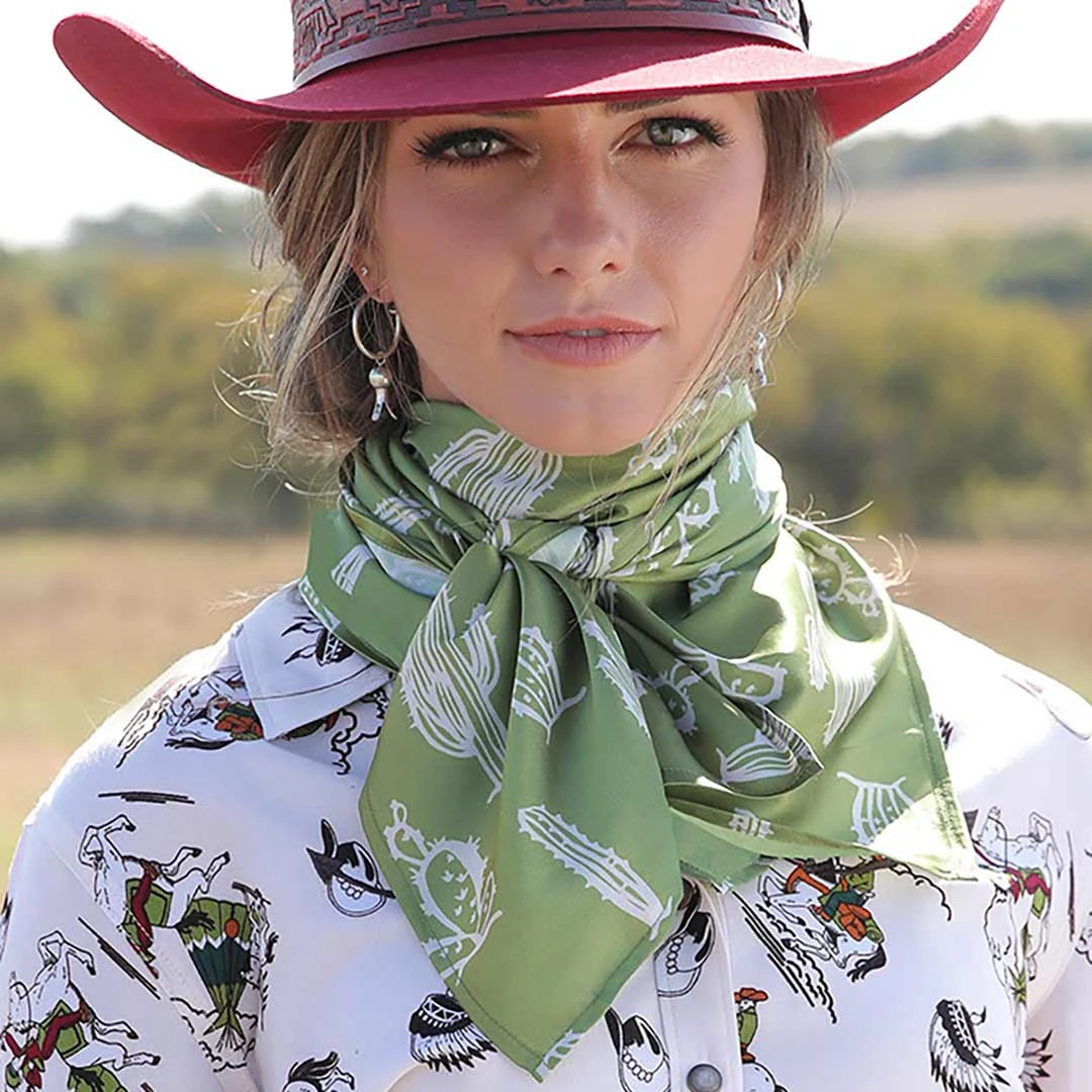 Cruel Denim Cactus Print Wild Rag 2 Cruel Denim Cactus Print Wild Rag - Image 2