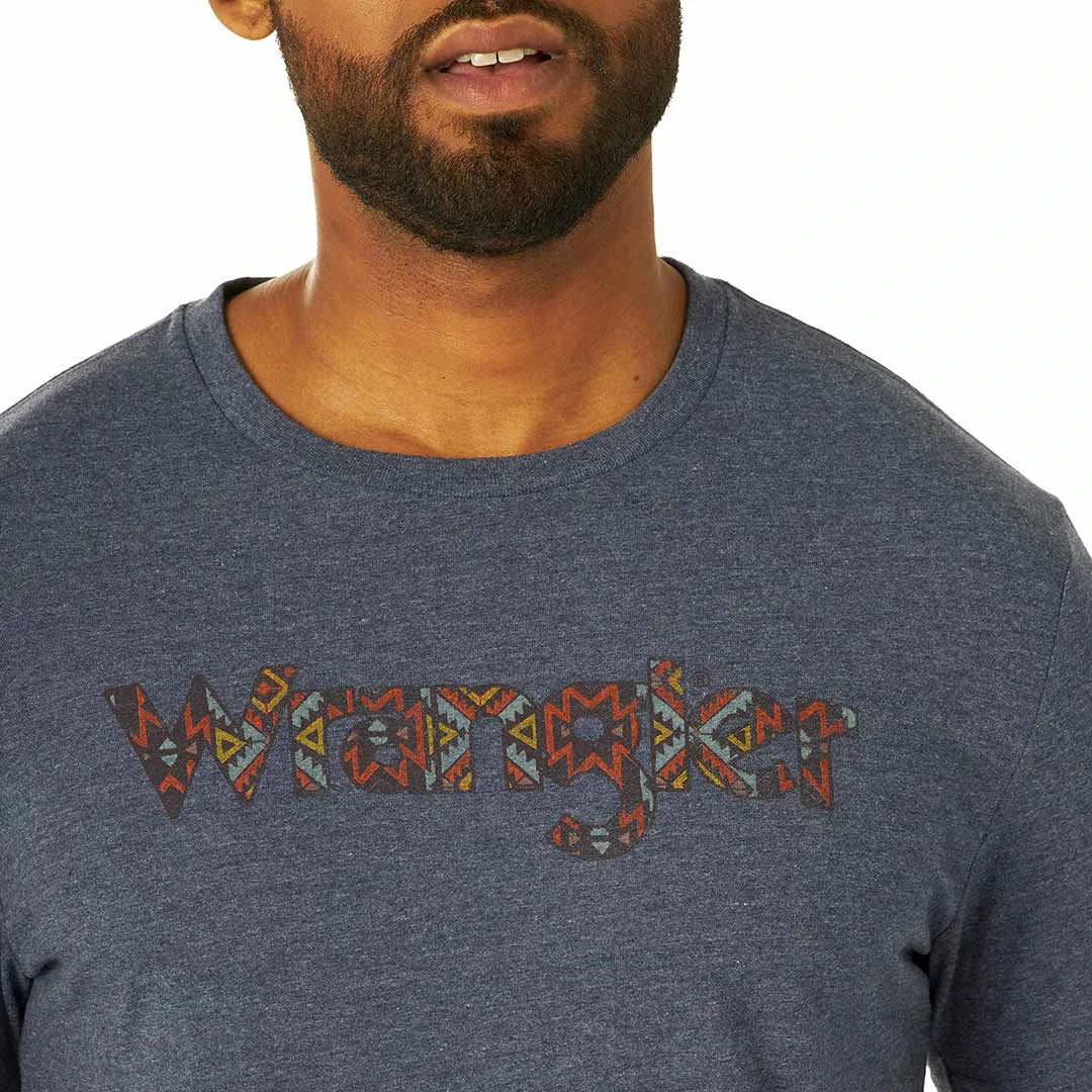 Wrangler Men's Aztec Logo Graphic T-shirt 3 Wrangler Men's Aztec Logo Graphic T-shirt - Image 3
