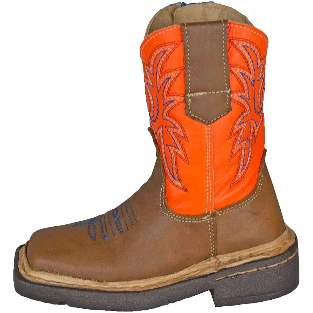Roper Kids' Orange Shaft Cowboy Boots 2 Roper Kids' Orange Shaft Cowboy Boots - Image 2