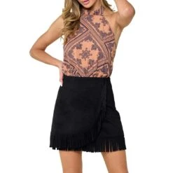 Saints & Hearts Women's Fringe Suede Wrap Skirt 6 Saints & Hearts Women's Fringe Suede Wrap Skirt -Western Cowboy Equipment Store img47624 saints hearts women s fringe suede wrap skirt