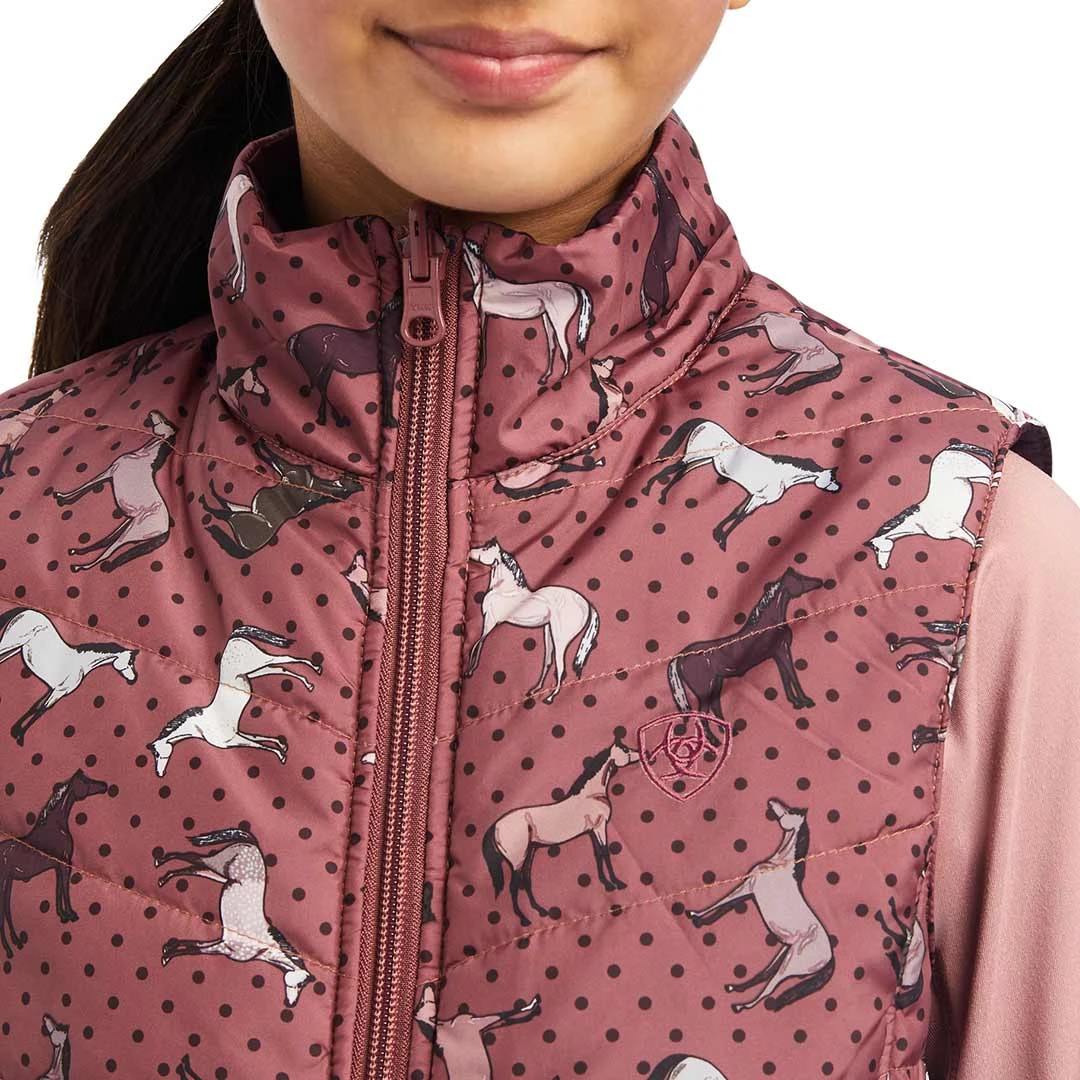 Ariat Girls' Bella Reversible Insulated Vest 4 Ariat Girls' Bella Reversible Insulated Vest - Image 4