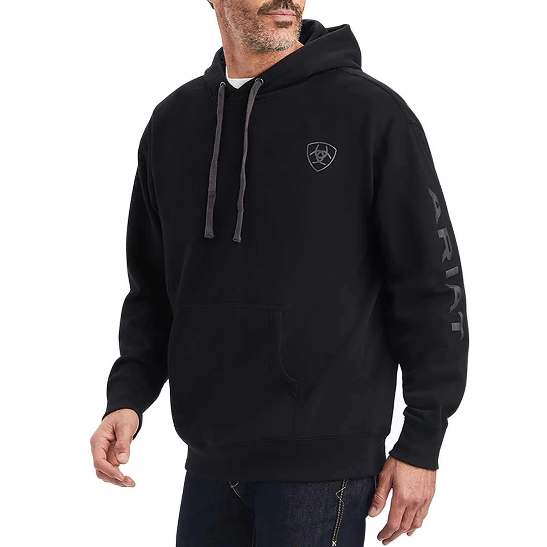 Ariat Men's Logo Sleeve Hoodie 1 Ariat Men's Logo Sleeve Hoodie