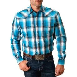 Roper Men's Bold Plaid Snap Shirt