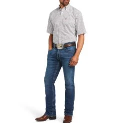 Ariat Men's Fionn Classic Fit Button-Down Shirt -Western Cowboy Equipment Store img51063 ariat men s fionn classic fit button down shirt