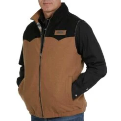Cinch Men's Wooly Vest -Western Cowboy Equipment Store img51409 cinch men s wooly vest