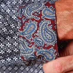 Roper Men's Mini Clover Print Button-Down Shirt -Western Cowboy Equipment Store img51920 roper men s mini clover print button down shirt