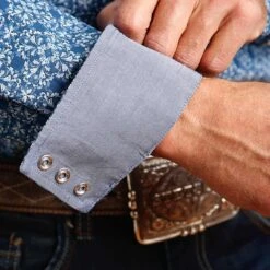 Stetson Men's Floral Print Snap Shirt -Western Cowboy Equipment Store img52604 stetson men s floral print snap shirt