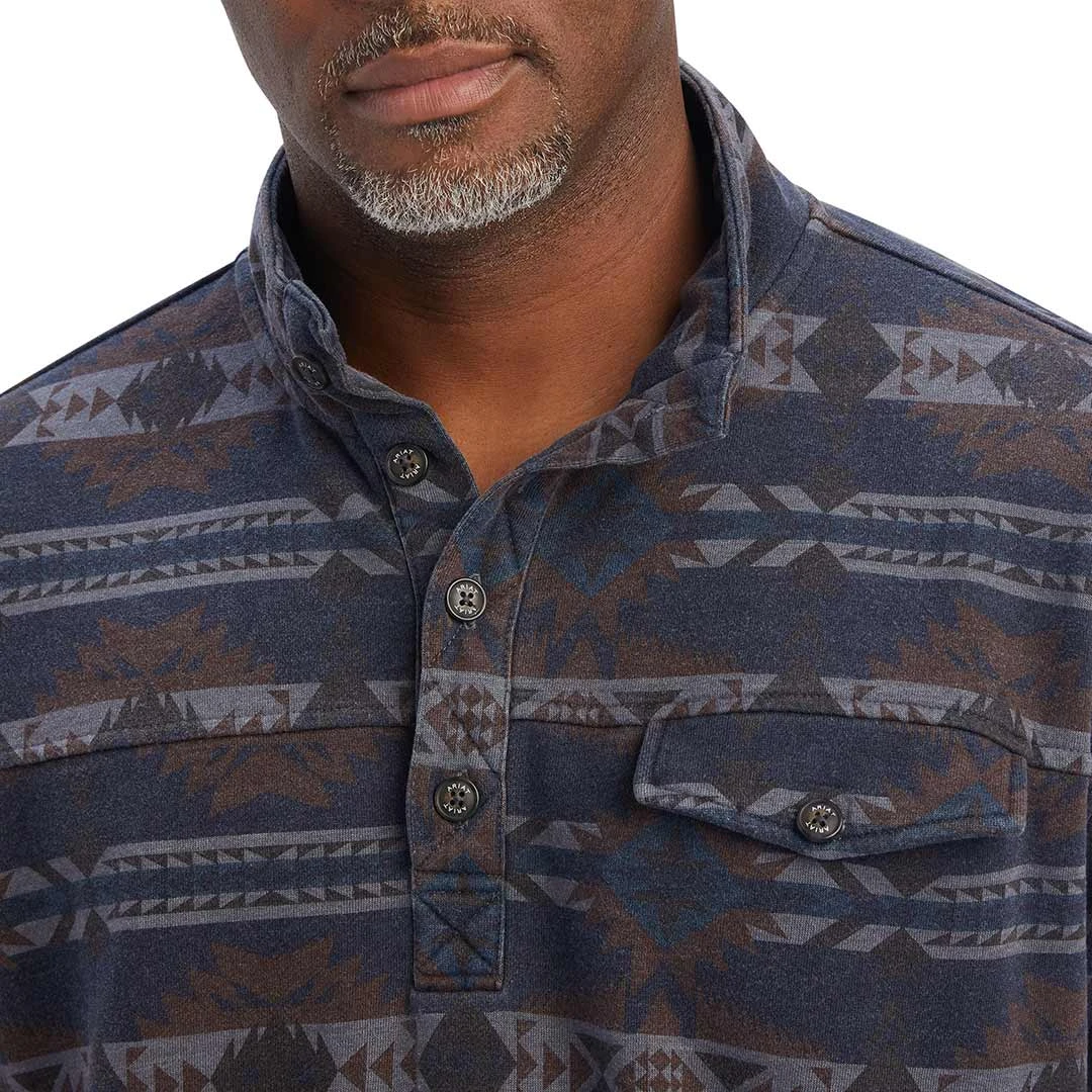 Ariat Men's Printed Overdyed Washed Pullover Sweater 3 Ariat Men's Printed Overdyed Washed Pullover Sweater - Image 3