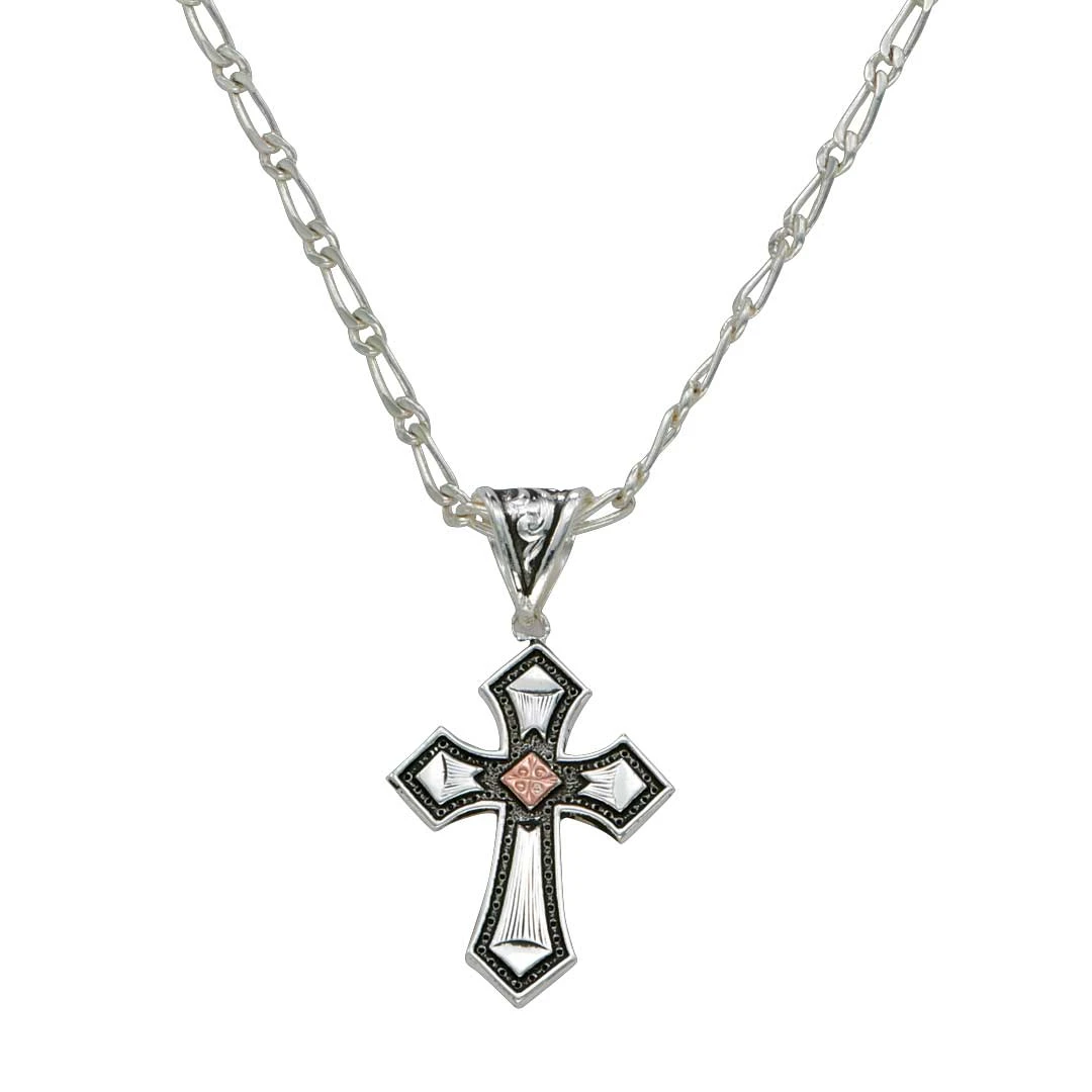 Montana Silversmiths Antique Copper Cross Necklace 2 Montana Silversmiths Antique Copper Cross Necklace - Image 2
