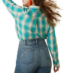 Ariat Women's REAL Billie Rae Shirt -Western Cowboy Equipment Store img55657 ariat women s real billie rae shirt