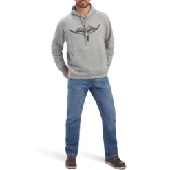 Ariat Men's Horns Southwest Hoodie -Western Cowboy Equipment Store img56684 ariat men s horns southwest hoodie