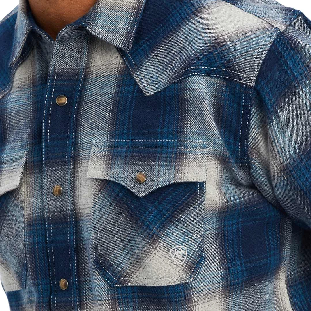 Ariat Men's Halston Retro Fit Plaid Snap Shirt 3 Ariat Men's Halston Retro Fit Plaid Snap Shirt - Image 3