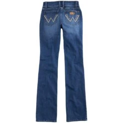 Wrangler Women's Retro Mae Aztec Pocket Bootcut Jeans -Western Cowboy Equipment Store img58021 wrangler women s retro mae aztec pocket bootcut jeans