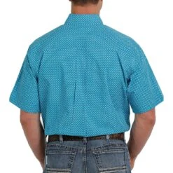 Cinch Men's Floral Print Short Sleeve Button-Down Shirt -Western Cowboy Equipment Store img58238 cinch men s floral print short sleeve button down shirt