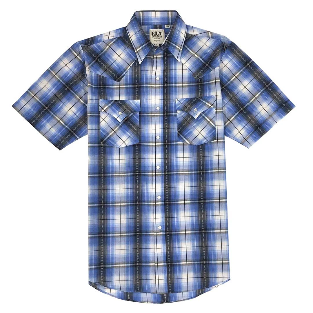 Ely Cattleman Men's Plaid Snap Shirt 1 Ely Cattleman Men's Plaid Snap Shirt