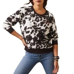 Ariat Women's Real Hide Crew Sweatshirt