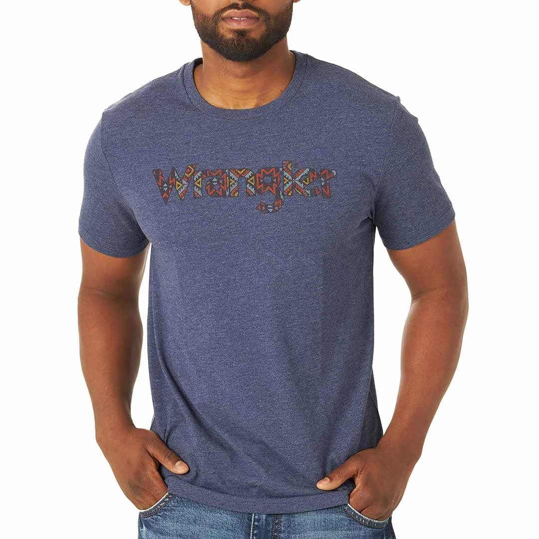 Wrangler Men's Aztec Logo Graphic T-shirt 1 Wrangler Men's Aztec Logo Graphic T-shirt