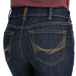 Ariat Women's REAL Perfect Rise Greta Straight Leg Jeans -Western Cowboy Equipment Store img62658 ariat women s real perfect rise greta straight leg jeans