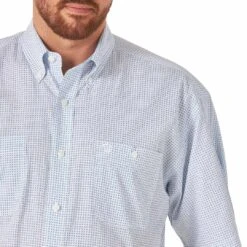 Wrangler Men's George Strait Short Sleeve Button Down Shirt -Western Cowboy Equipment Store img64488 wrangler men s george strait short sleeve button down shirt