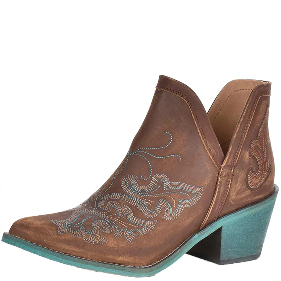 Circle G Women's Cut Out Snip Toe Ankle Cowgirl Boots 1 Circle G Women's Cut Out Snip Toe Ankle Cowgirl Boots