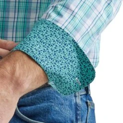 Wrangler Men's George Strait Plaid Button-Down Shirt -Western Cowboy Equipment Store img66800 wrangler men s george strait plaid button down shirt