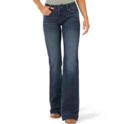 Wrangler Women's Retro Mae Wide Leg Trouser Jeans -Western Cowboy Equipment Store img67382 wrangler women s retro mae wide leg trouser jeans