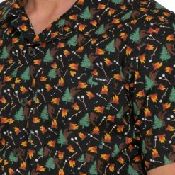 Cinch Men's Bigfoot Print Short Sleeve Camp Shirt -Western Cowboy Equipment Store img67542 cinch men s bigfoot print short sleeve camp shirt