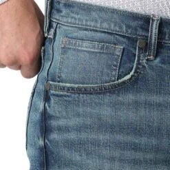 Wrangler Men's 20X No. 44 Slim Fit Straight Leg Jeans -Western Cowboy Equipment Store img68966 wrangler men s 20x no 44 slim fit straight leg jeans