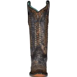 Corral Boot Co. Women's Leopard Weaved Cowgirl Boots -Western Cowboy Equipment Store img69973 corral boot co women s leopard weaved cowgirl boots